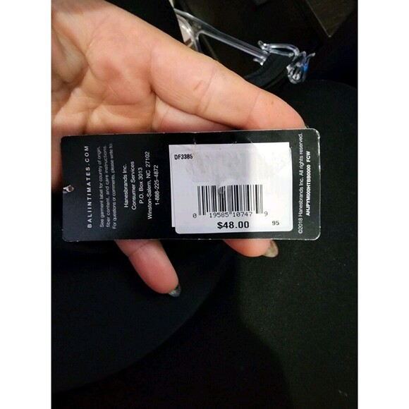 Bali Passion for Comfort Seamless Underwire Minimizer Bra 3385 Size 34DD Black - Picture 7 of 7